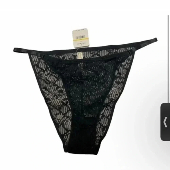 Free People Set of 2 Tameeka Lace High Waisted Black and Red Undies M - Picture 7 of 9